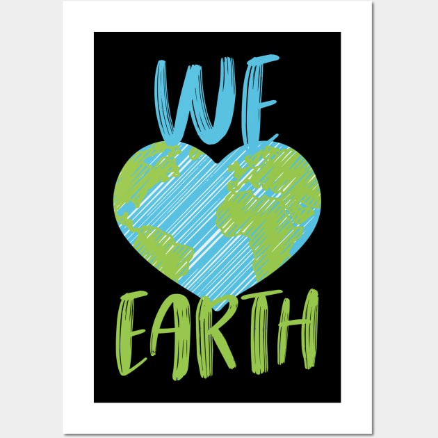 Love and Save our Earth Wall Art by avshirtnation